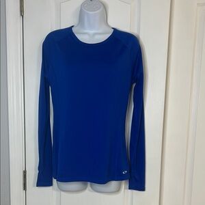 Champion Blue Fitted Long Sleeve T-Shirt